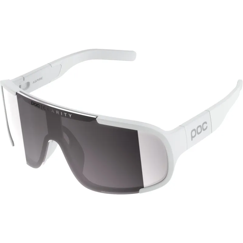 Nur Für Kurze Zeit POC Aspire Brille - Hydrogen White - Clarity Road / Sunny Silver