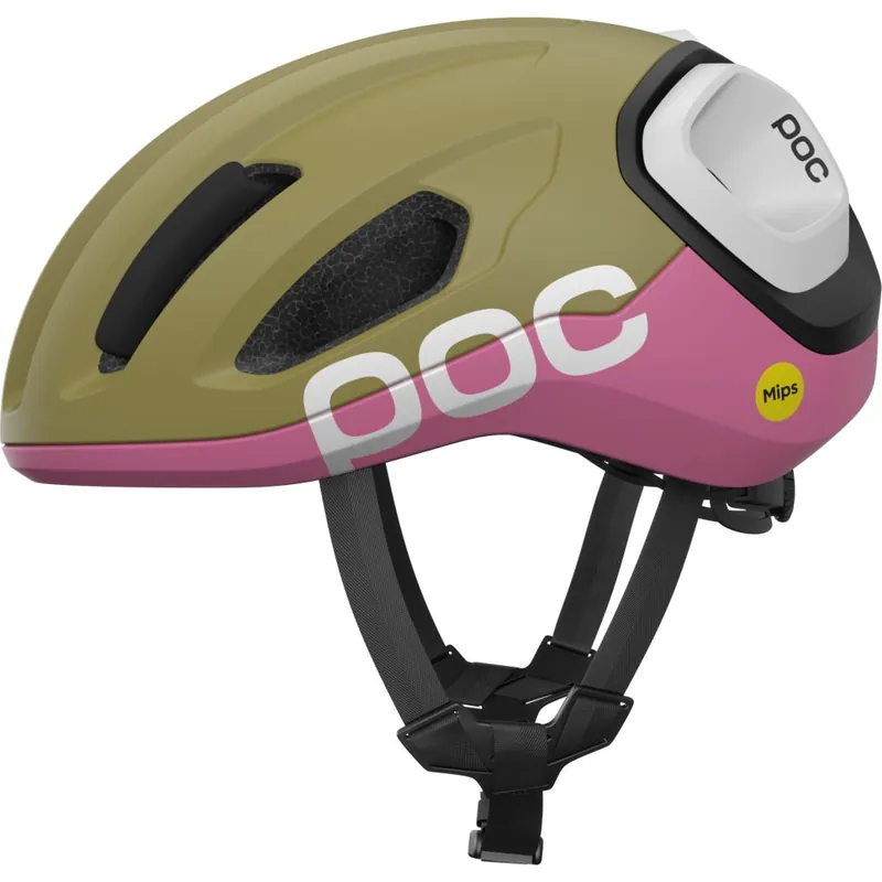 Top-Seller POC Amidal MIPS Helm - 8876 Olivine Green Matt/Thulite Pink Matt