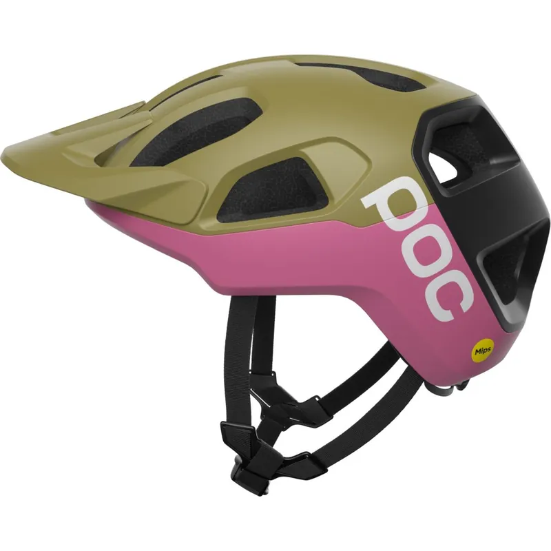 Mega-Angebot POC Cularis MIPS Helm - 8876 Olivine Green Matt/Thulite Pink Matt