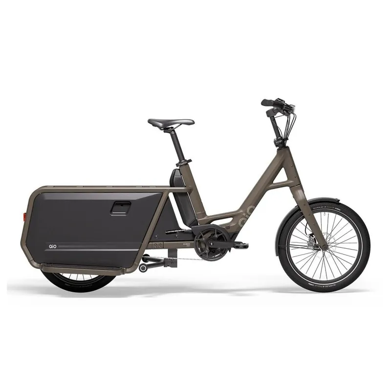 Kracherpreis QiO LONG P9 1x9 Shimano CUES - 20" E-Lastenrad - 2026 - dark olive matt