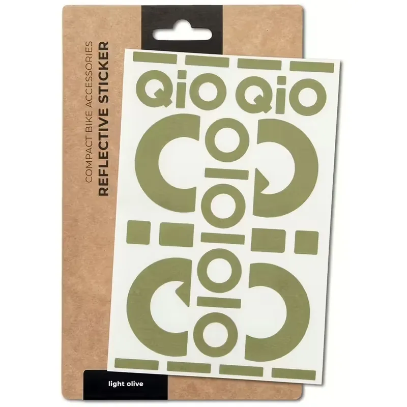 Knallerangebot QiO Reflexaufkleber - für Rahmenfarbe light olive matt
