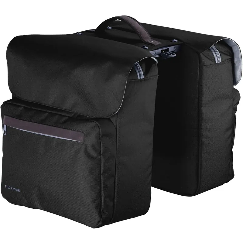 Schnäppchen Racktime Ture Doppel-Gepäckträgertasche - 2x12L - carbon black