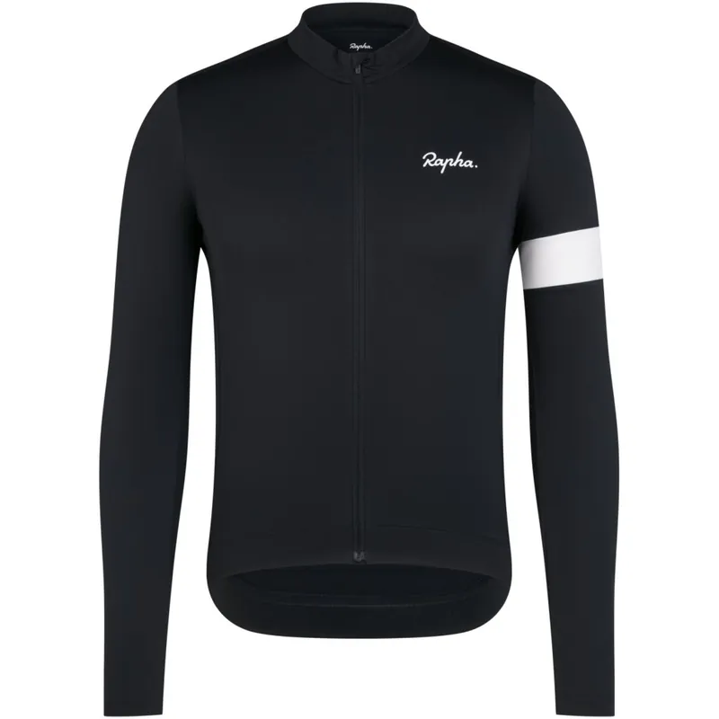 Direktkauf Rapha Core Thermal Langarmtrikot Herren - schwarz/weiß