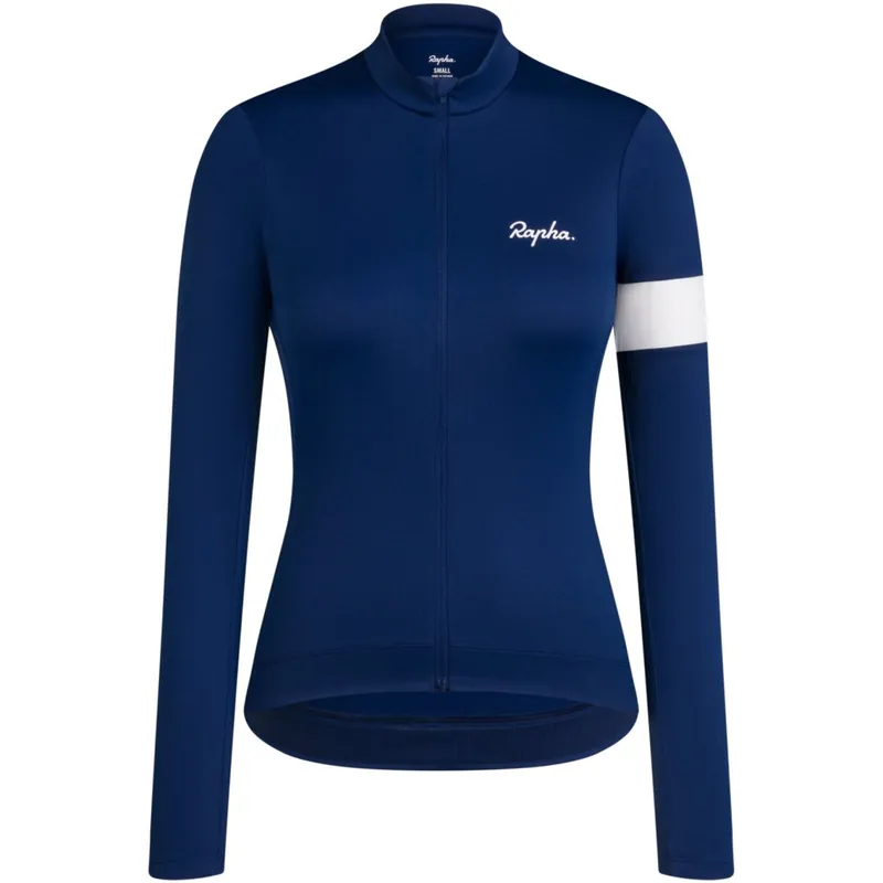 Versand Am Gleichen Tag Rapha Core Thermal Langarmtrikot Damen - navy/white