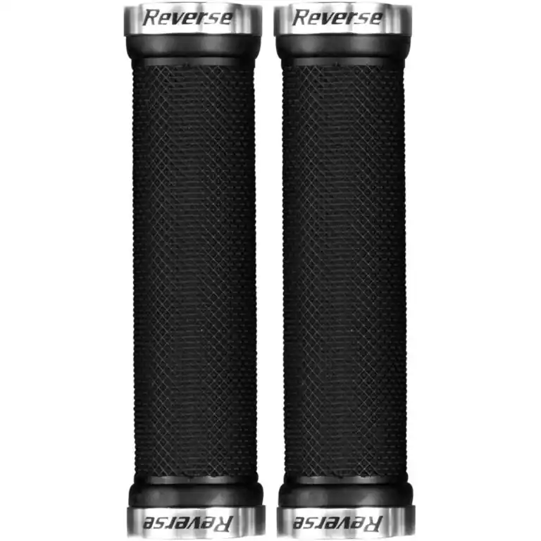 Reverse Components Classic Lock On Griffe - 31mm - schwarz / silber Solange Der Vorrat Reicht