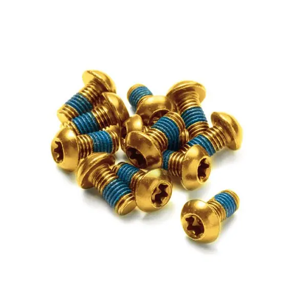 Schnäppchen Reverse Components Schrauben-Set für Bremsscheiben - 12 Stück - M5x10mm - gold