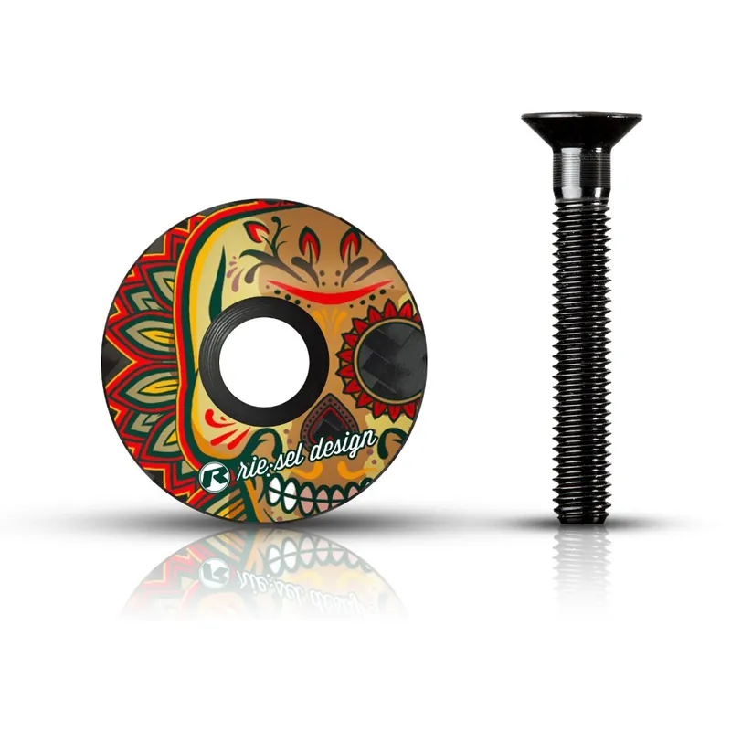 Neu Im Sortiment rie sel design stem cap Carbon Aheadkappe - los muertos