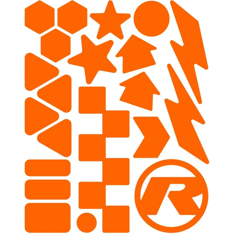 Schnäppchen rie sel design re flex kids - Reflektierende Rahmensticker - forms orange