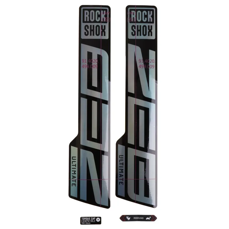 Neue Ware RockShox Decal Kit für 27.5/29" ZEB Ultimate - gloss rainbow foil für high gloss black (2021)