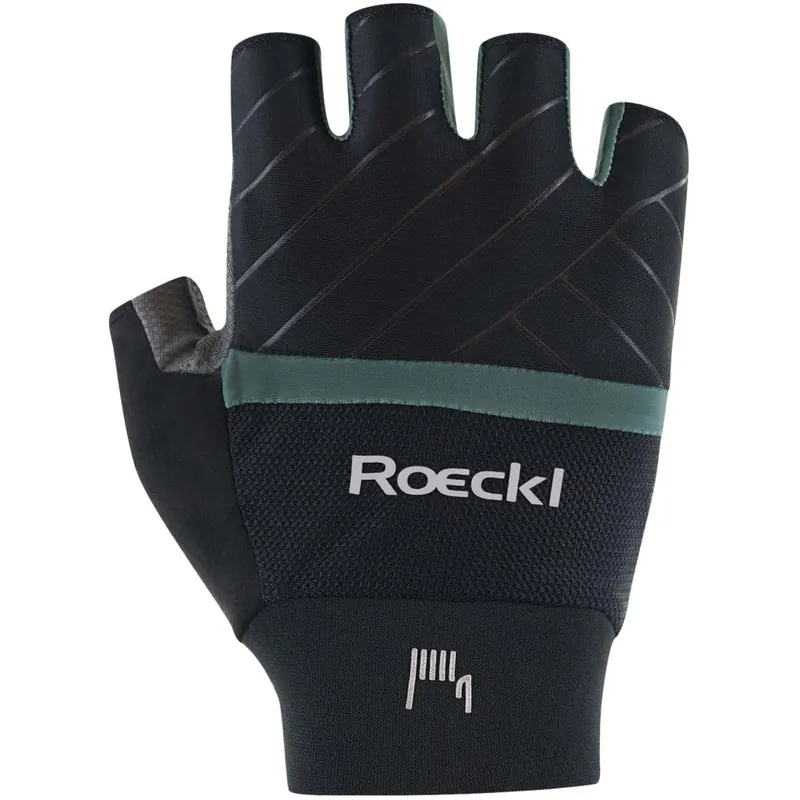 Roeckl Sports Bonau 2 Fahrradhandschuhe - black/duck green 9040 Preisreduziert