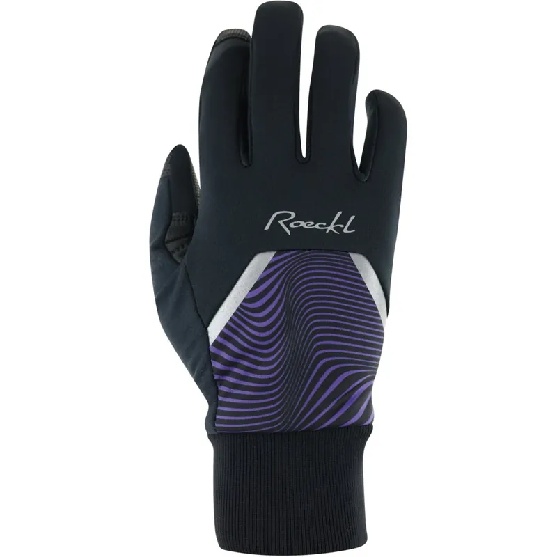 Highlight Roeckl Sports Wirsberg Fahrradhandschuhe Damen - black/ultra violet 9463