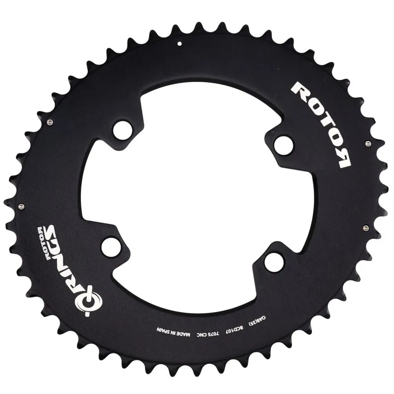 Neuheit Rotor Q-Rings Kettenblatt außen für SRAM Force / Force AXS - BCD 107x4 - oval