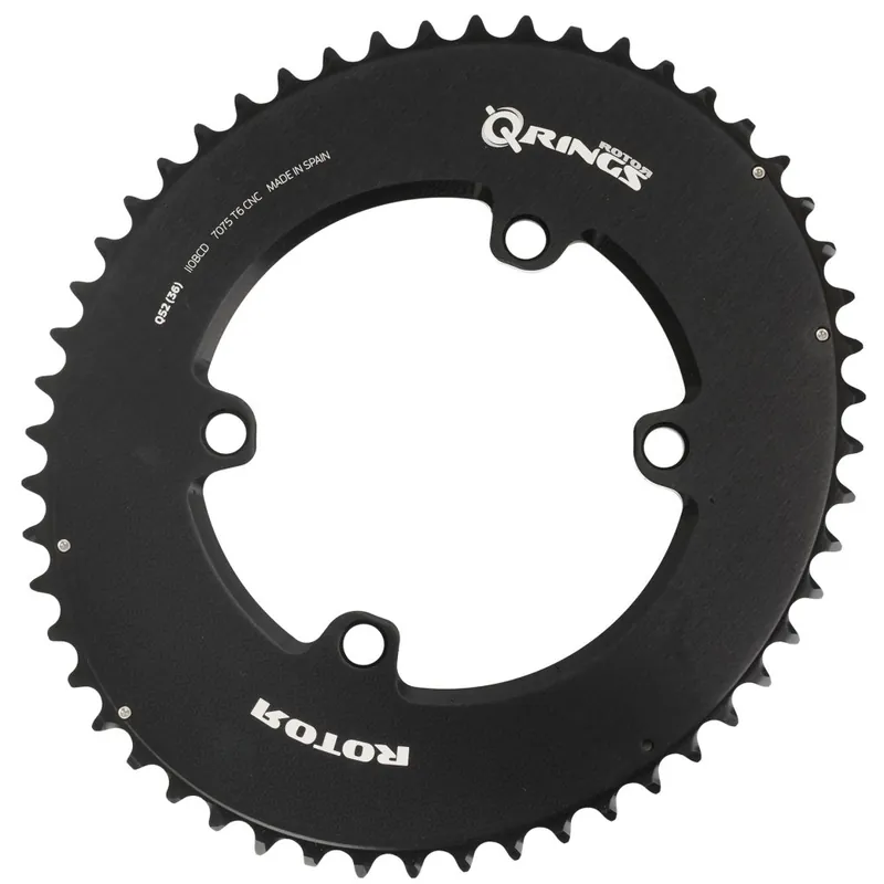 Preis Gesenkt Rotor Q-Ring Äußeres Road Aero Kettenblatt oval - BCD 110x4 - medium