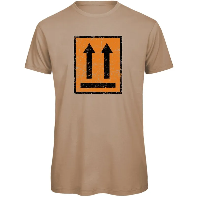 Solange Der Vorrat Reicht RTTshirts This Side Up Fahrrad T-Shirt Herren - hellbraun