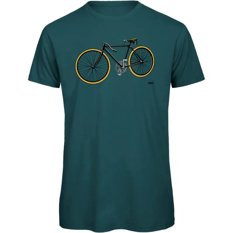 Sichere Zahlung RTTshirts Retro Rennrad Fahrrad T-Shirt Herren - blau
