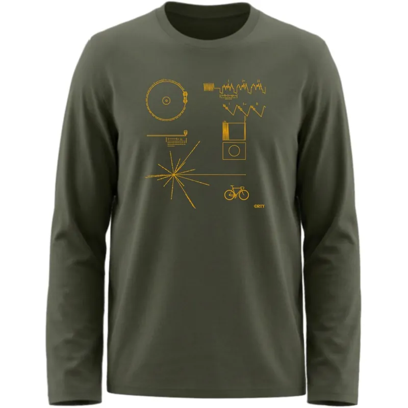 Solange Der Vorrat Reicht RTTshirts Voyager Fahrrad Langarmshirt Herren - khaki
