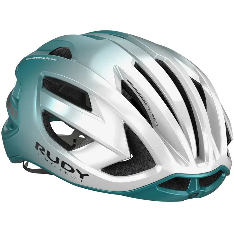 Geprüft Rudy Project Egos Helm - Pearl/Emerald Metal - Matte