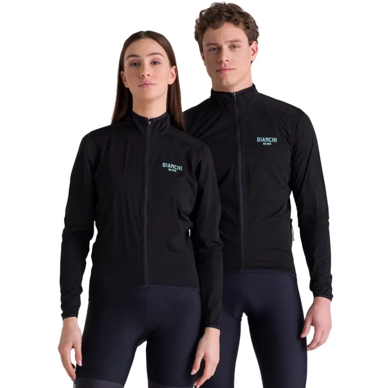 Must-Have Santini Bianchi Milano Rainshell Regenjacke Unisex - black NE