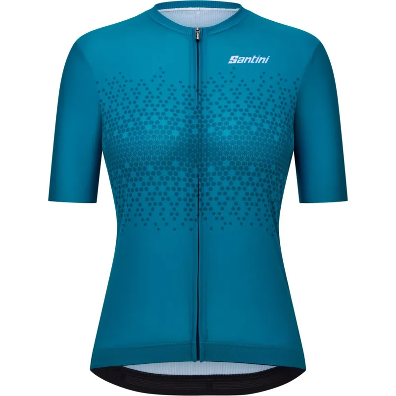 Santini Moon Kurzarmtrikot Damen - teal TE Finale Aktion