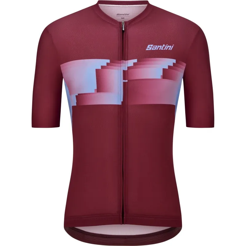 Jetzt Kaufen Santini Verve Kurzarmtrikot Herren - burgundy BU