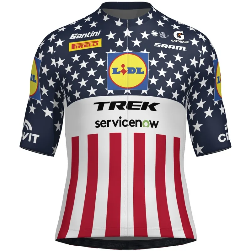 Santini Team Lidl-Trek 2026 Nationaltrikot Herren - USA Heißes Angebot