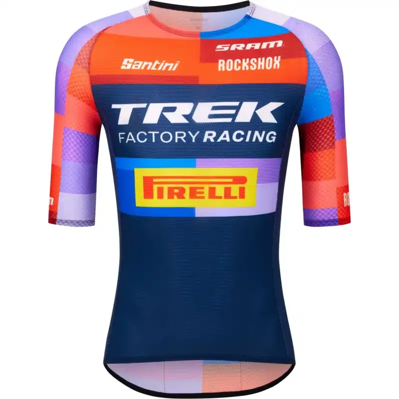 Santini Trek Factory Racing 2025 Kurzarmtrikot Herren - print Sale