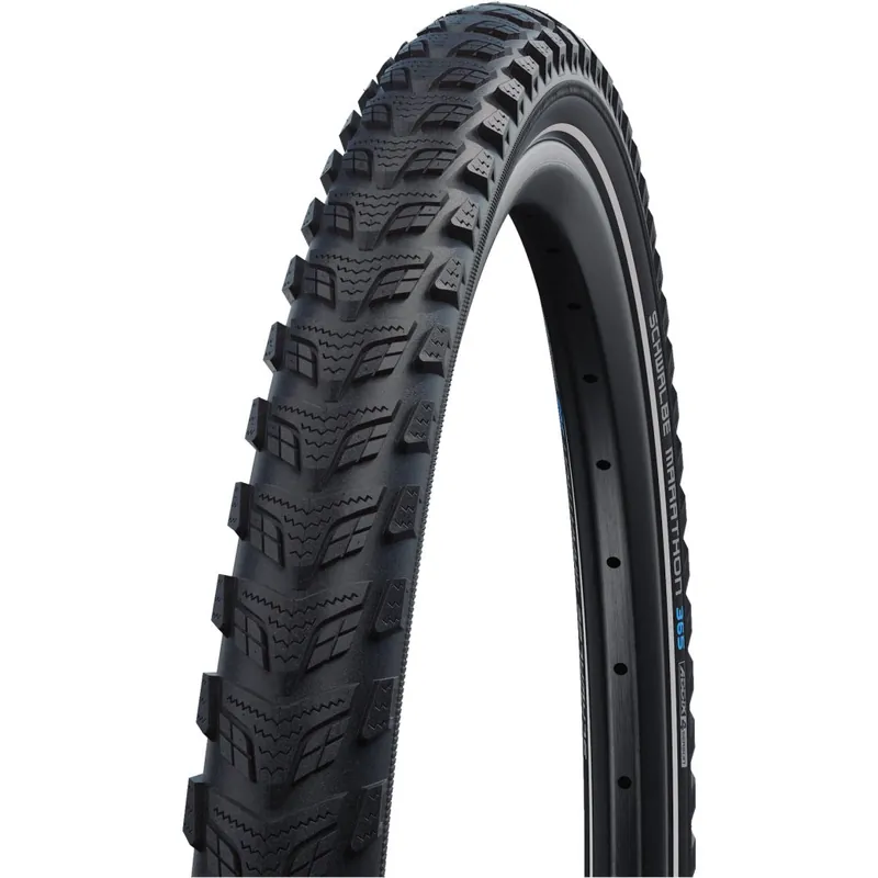 Echt Schwalbe Marathon 365 Drahtreifen - Performance Addix 4season Green Guard - ECE-R75 - 28x1.40" Black Reflex