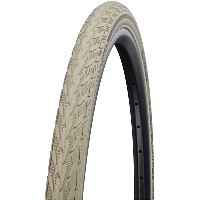 Schwalbe Delta Cruiser Plus Drahtreifen - Active SBC Puncture Guard - 28x1 1/2" Creme Reflex Begrenztes Angebot