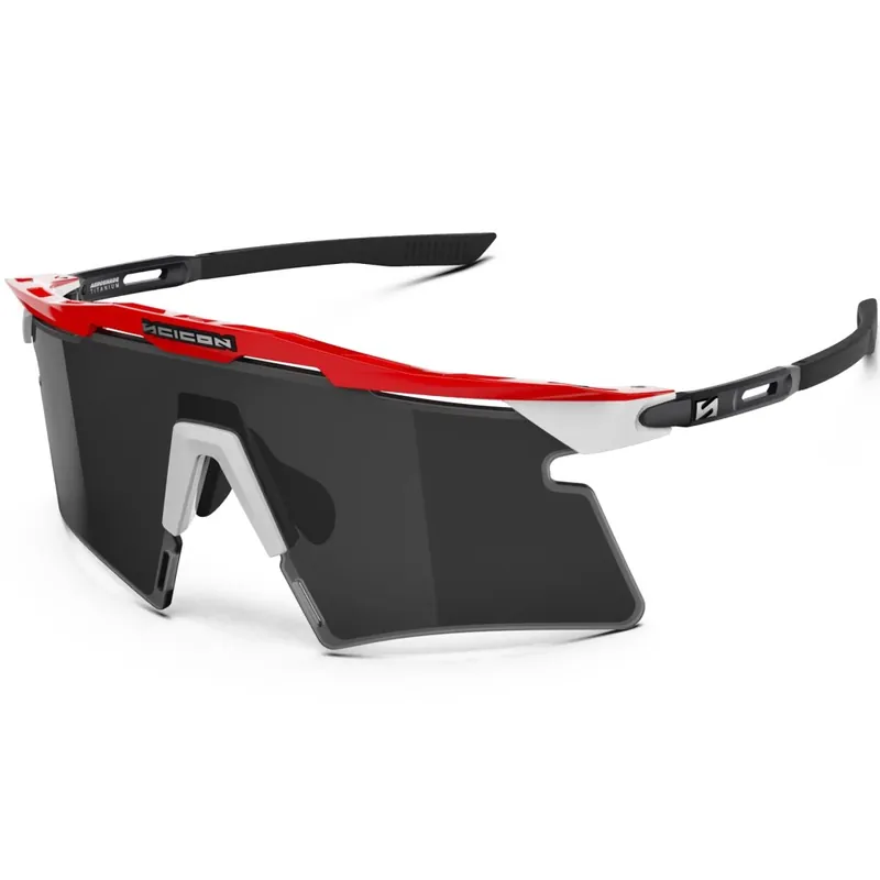 Scicon Aeroshade 2.0 Titanium Brille - Uae Emirates White/Red - Smoke Black Pink Letzte Chance