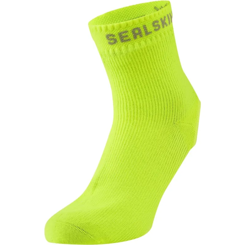 SealSkinz Thetford Wasserdichte Allwetter-Fahrrad-Übersocken - Neon Yellow Neu