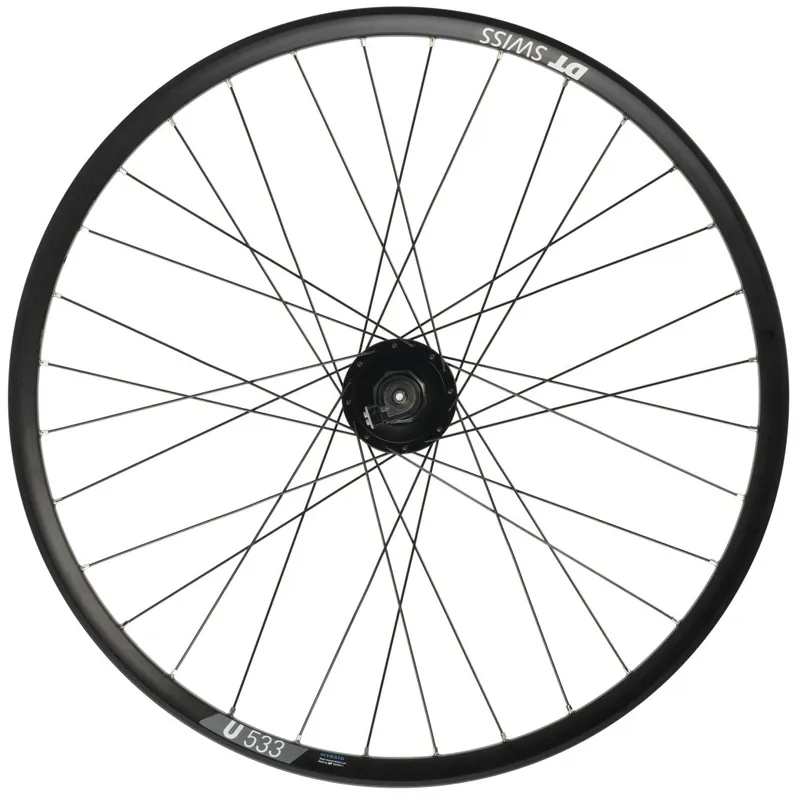 Markenprodukt Shimano DT Swiss - DH-3D37 U 533 Vorderrad - 26" Clincher Centerlock - 9x100mm QR