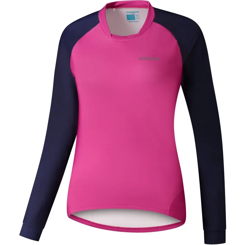 Shimano Saiko Warm MTB Langarmtrikot Damen - magenta Rabatt