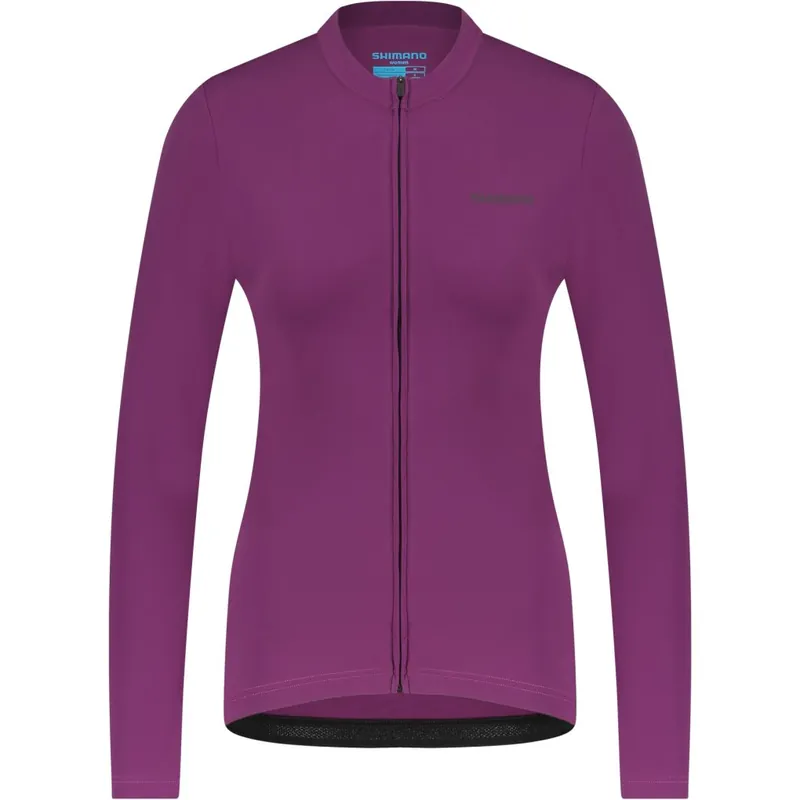 Preisreduziert Shimano Kaede Thermal Langarmtrikot Damen - lila
