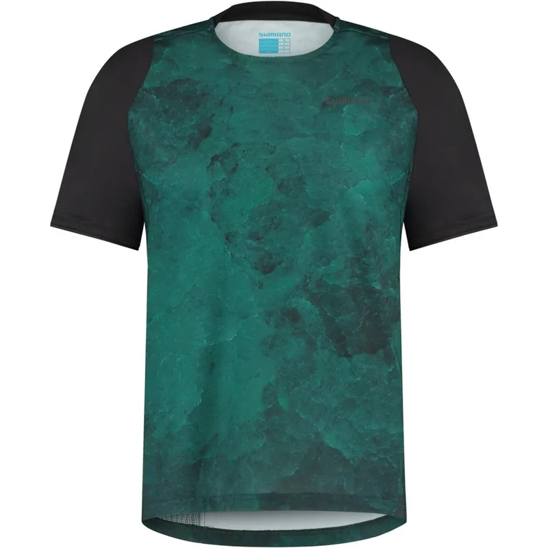 Shimano Foresta MTB Trikot Herren - metallic green Echt