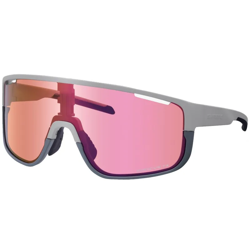 Top-Preis Shimano Pulsar 3 Fahrradbrille - Frost Gray - Ridescape TR Clear