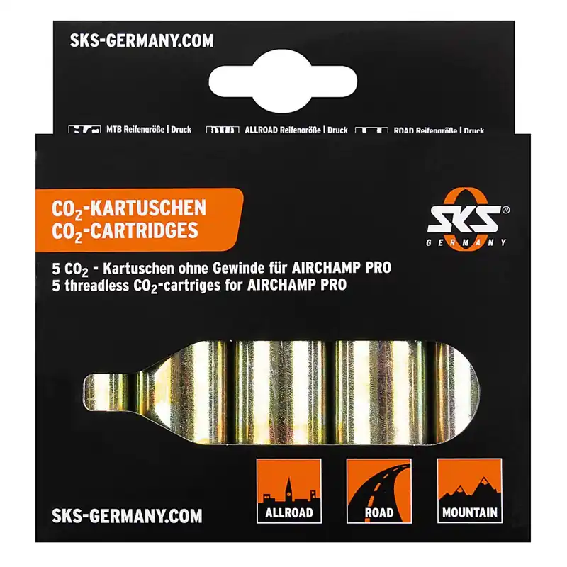 SKS Ersatzkartuschen ohne Gewinde für Airchamp (5x16g) Angebot