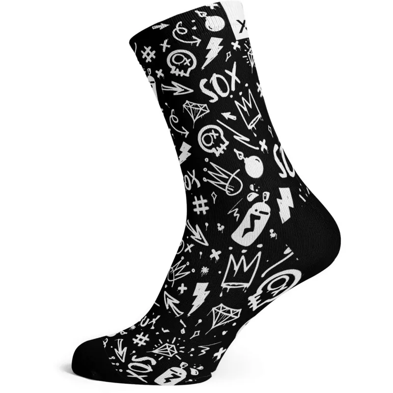 Wochenendangebot Sox Footwear Monochrome Socken - doodle black