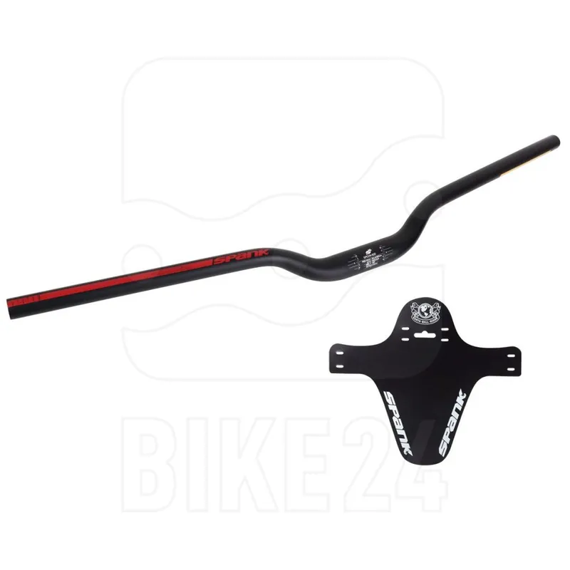 Sichere Zahlung Spank Spoon 800 MTB-Lenker - shotpeen schwarz/rot