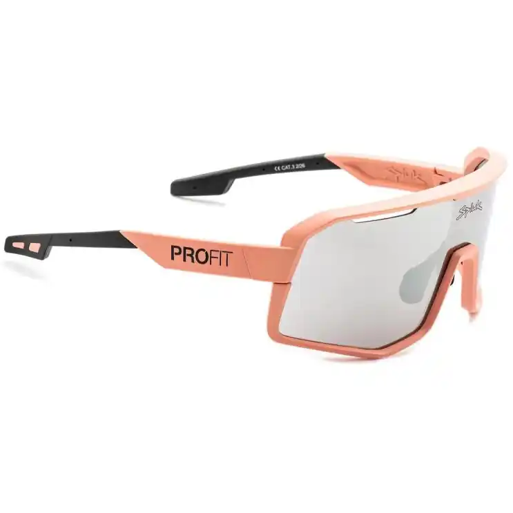Highlight Spiuk Profit V3 Brille - Orange - Mirror Silver Clear