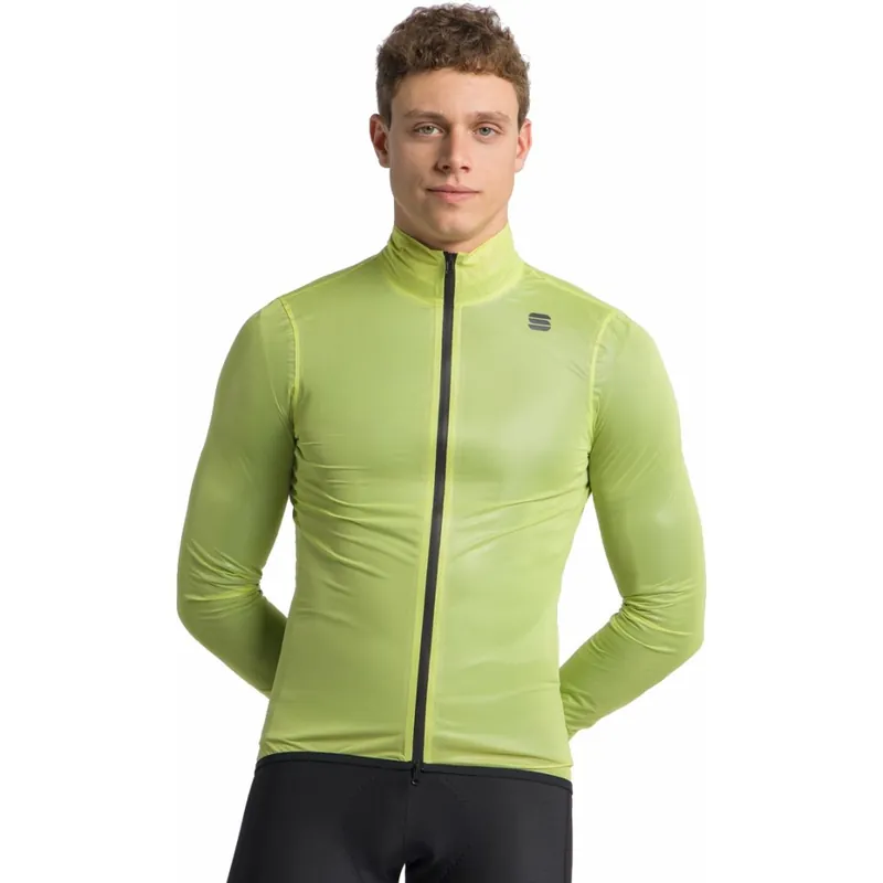 Billig Sportful Aqua Light Fahrradjacke Herren - 3509 Neon Whisper