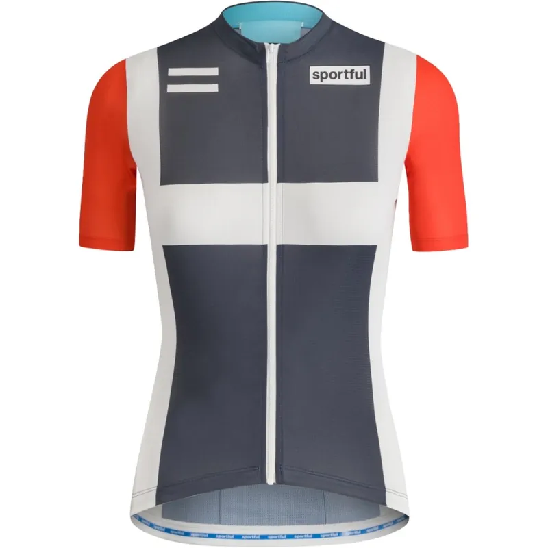 Sportful Classic Heritage Fahrradtrikot Damen - 456 Heritage Blue White Red Cyano Sichere Zahlung