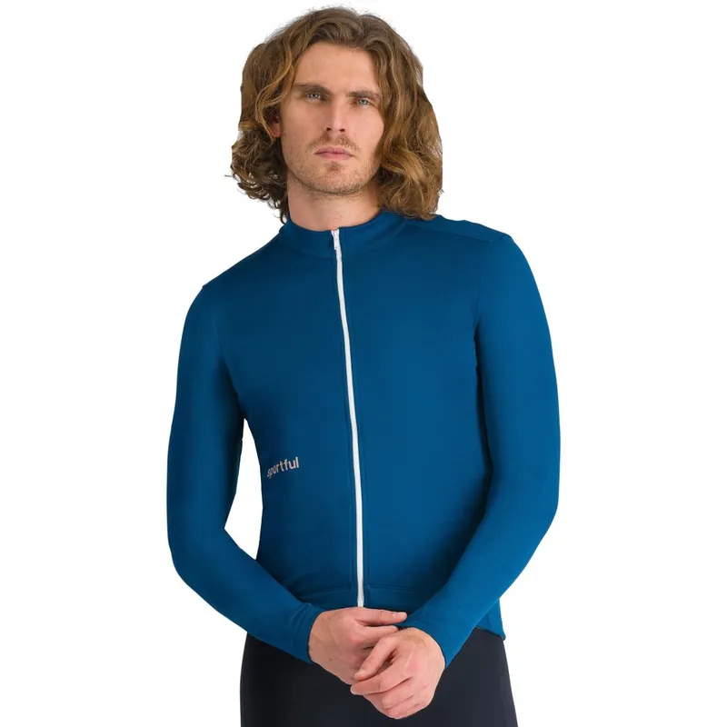 Begrenztes Angebot Sportful Classic Thermal Radtrikot Herren - 415 Teal Blu