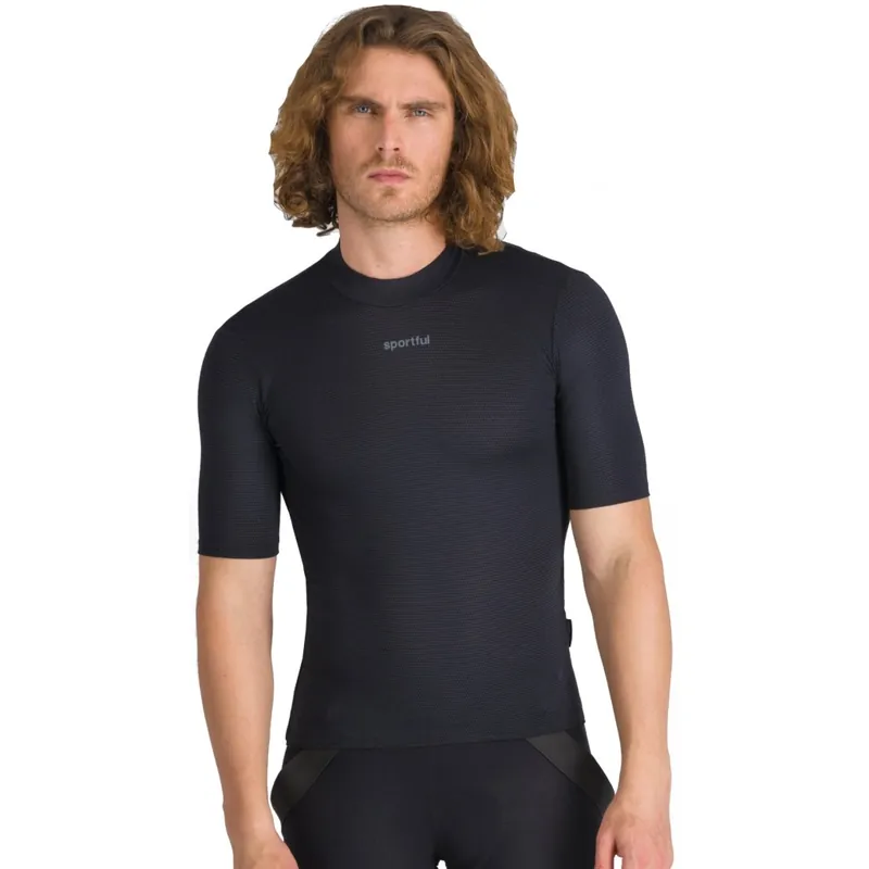 Sportful Merino Kurzarm-Baselayer Herren - 002 Black Ausverkauf