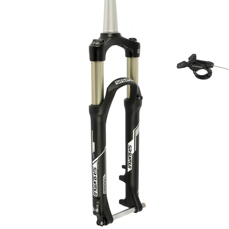 Schneller Versand SR Suntour RAIDON-XC RLR DS 27,5" Federgabel - 100-120mm - Tapered - 15x100mm - schwarz matt