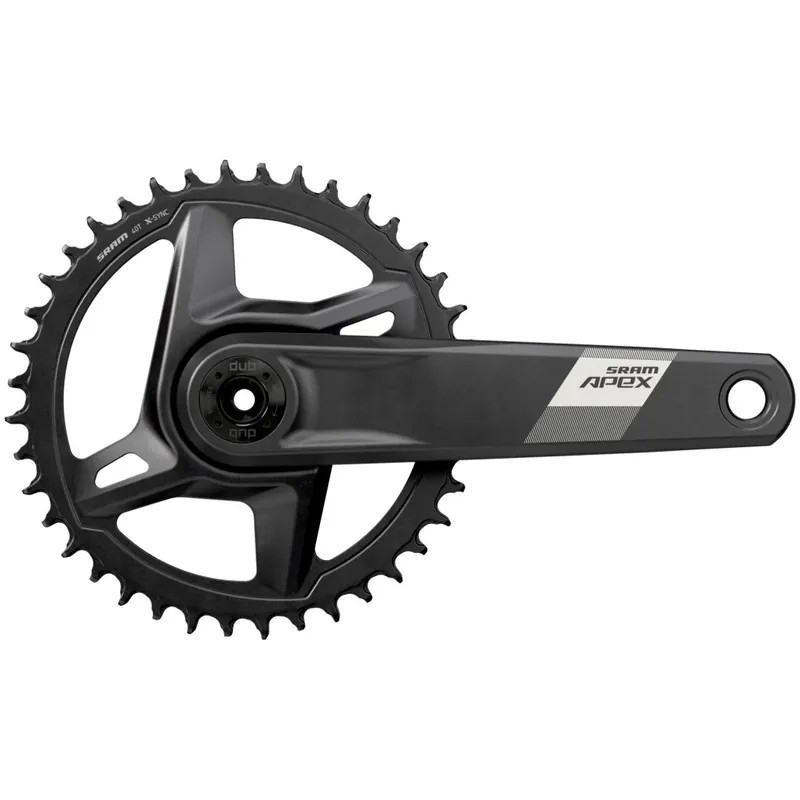 SRAM Apex 1 Kurbelgarnitur - DUB Wide 1x12-fach D1 - schwarz Preis Gesenkt