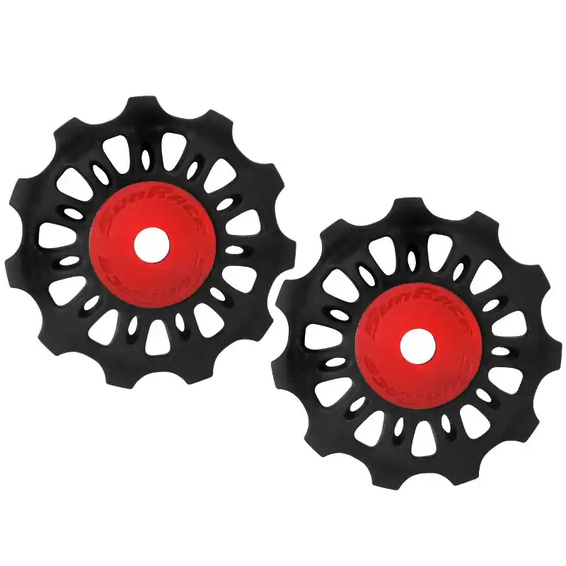 SunRace SP856 Schaltungsrädchen - 11 Zähne - 9/10/11-fach - schwarz / rot Günstig