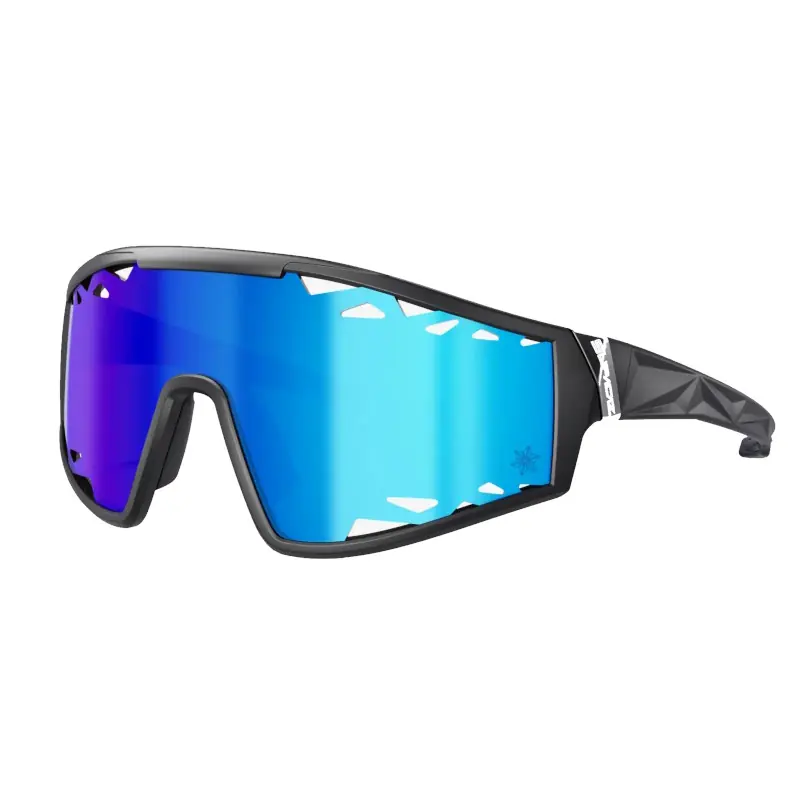 Ausverkauf Supacaz Galactic Brille - Matte Black Maui Blue Lazer Vented Lens