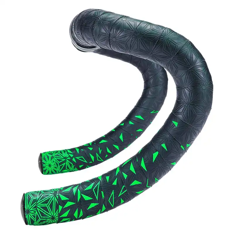 Super-Preis Supacaz Super Sticky Kush Star Fade Lenkerband - Neon Green