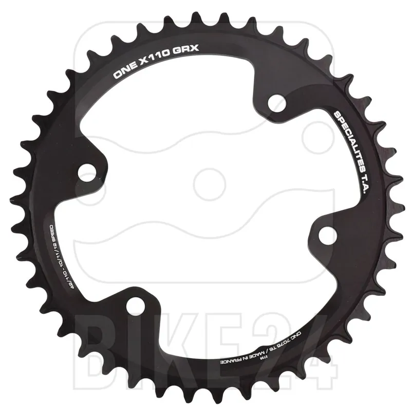 TA Specialites ONE X110 Kettenblatt für Shimano GRX - 4-Arm - 110mm - schwarz Ausverkauf