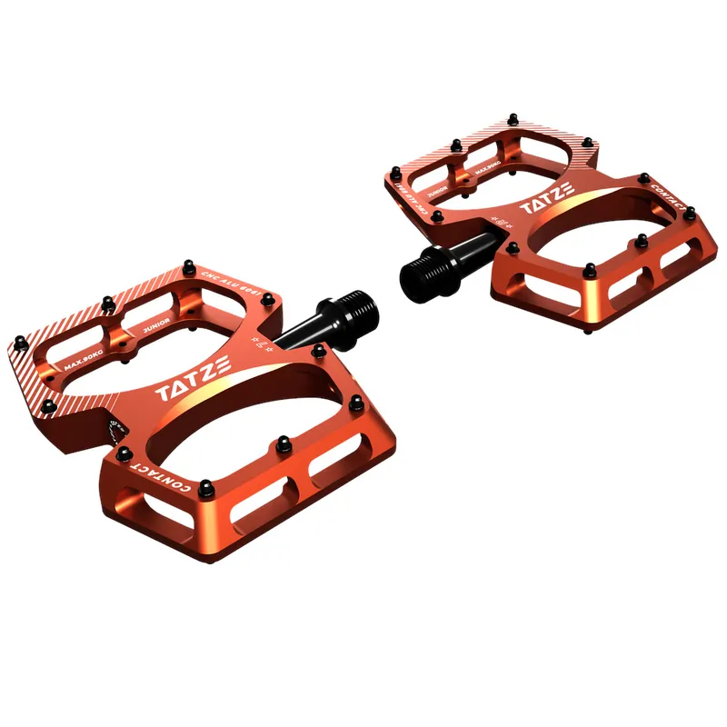 Tatze CONTACT CNC Junior Flatpedale - orange Versand Am Gleichen Tag